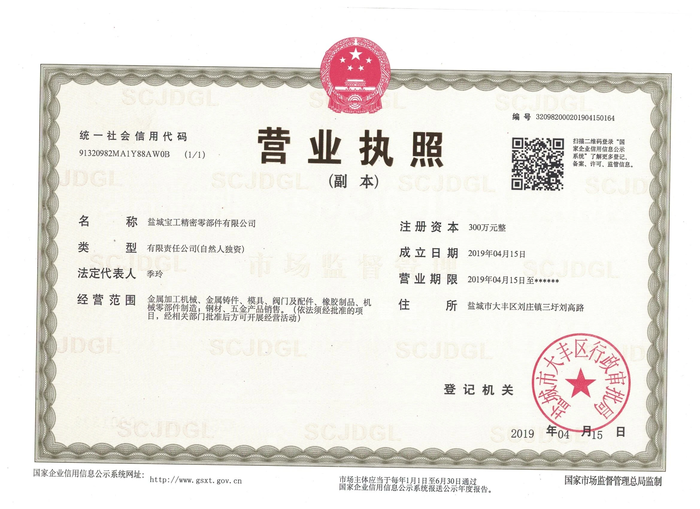 企业营业执照